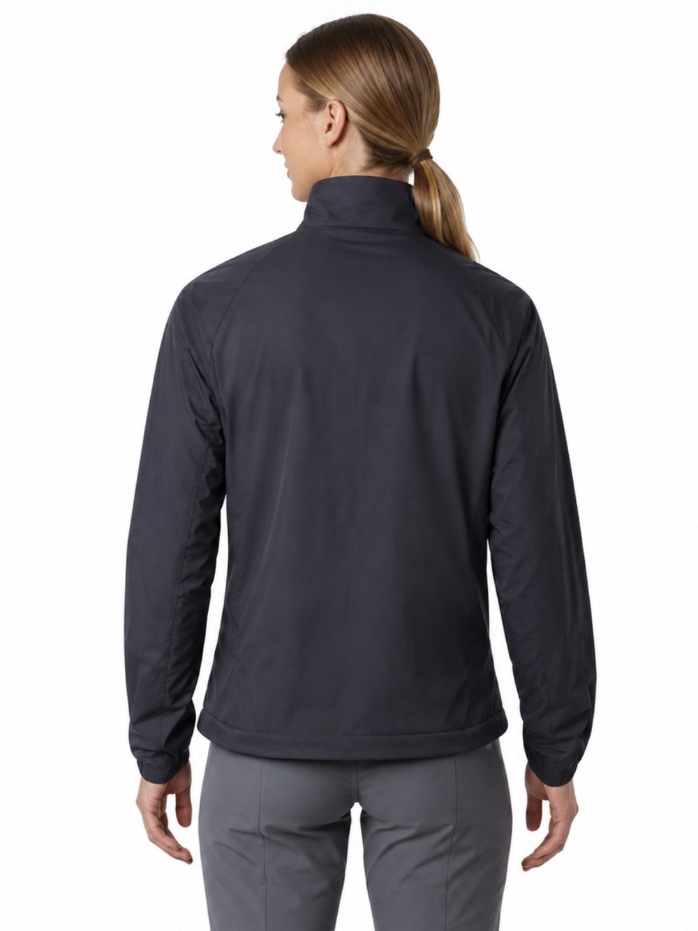 Mountain Hardwear Kor Stasis Hybrid Windbreaker Jacket In Dark Zinc Like New! - Picture 5 of 16